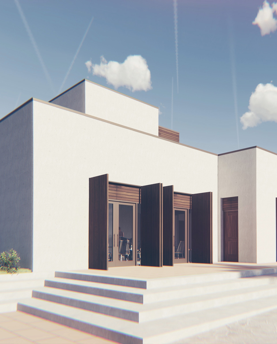 modern greek restaurant design influenced by greek villages