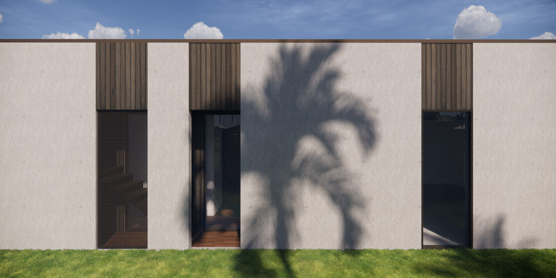 exterior of modern residential design